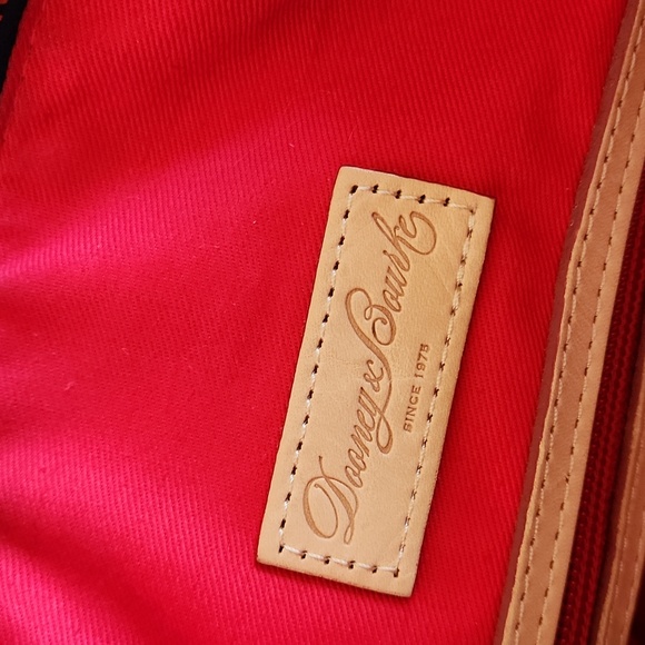 Gorgeous Dooney & Bourke Dark Marine Blue Leather Double Zipper Satchel ๐ - Picture 9 of 16